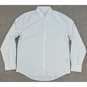 Wills Men's Wrinkle Free Linen Blend Long‎ Sleeve Casual Shirt Size Large